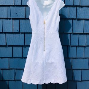 White Lily Pulitzer scallop dress
